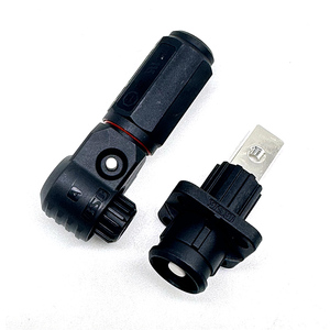 Connecteur de batterie IP67 6 mm HV 60A - 125A pour système de stockage d'énergie Pylontech ESS avec clé <span class=keywords><strong>Z</strong></span>, couleur noir/<span class=keywords><strong>orange</strong></span> - Product Image 2
