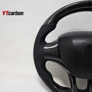 YTcarbon para <span class=keywords><strong>Peugeot</strong></span> 208 GT 208s Sport Racing Style <span class=keywords><strong>Volante</strong></span> de fibra de carbono real personalizado - Product Image 4