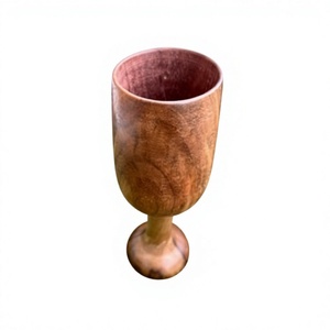 Wooden <b>Wine</b> <b>Goblet</b> Manufacturer Custom OEM ODM Bulk Supply Handmade Drinkware Solid Wood <b>Wine</b> Cup Factory Direct 250ml - Product Image 5