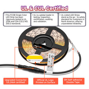 BTF-LIGHTING FCOB Hohe Licht ausbeute Super helle RA90 Dimmbare 24V 5m 480LEDs/<span class=keywords><strong>m</strong></span> Warmes natürliches kühles weißes COB-LED-Streifen licht - Product Image 6