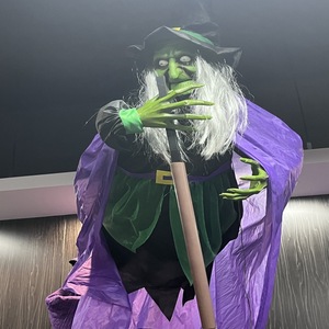 Ornements de sorcière à grande échelle Halloween Vaisselle et décorations de fête pour maison hantée et scènes de salle secrète - Product Image 4