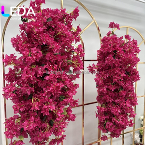 โรงงาน LEDA จำหน่ายดอกเฟื่องฟ้าประดิษฐ์สีชมพูสด สำหรับตกแต่งงานแต่งงาน - Product Image 6