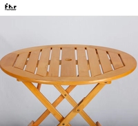 Table en bois massif Mobilier d'extérieur Table à manger en chêne pliable Rangement pratique Ensemble de meubles d'extérieur