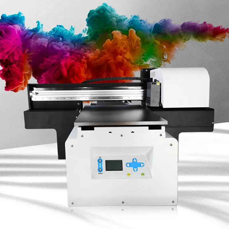 Impressora digital de alta qualidade 3050 a3 uv, impressora lisa para couro, camiseta, madeira, vidro, impressão dtg