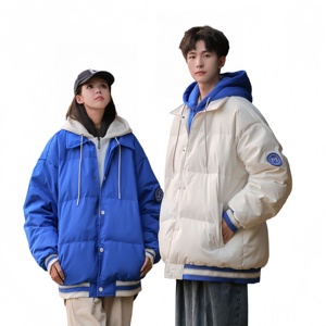Chaqueta de Plumón Holgada para Hombre, Chaqueta Ligera de Invierno, Estilo Piloto, Resistente al Viento y al Agua, con Hombros Acolchados - Product Image 5