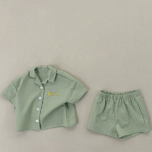 Người Đàn Ông Của Và Phụ Nữ Của Mùa Hè Cotton Linen Giản Dị Phù Hợp Với Thiết Lập Phong Cách Mới Ngắn Tay Với Nhiều Màu Thư In Cho Trẻ Em - Product Image 2