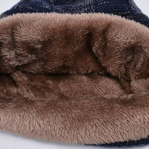 Ensemble de 3 pièces pour bébé en tricot d'hiver : gants, bonnet et écharpe, imperméable au vent, en velours chaud, pour enfants, garçons, bonnets et chapeaux - Product Image 5