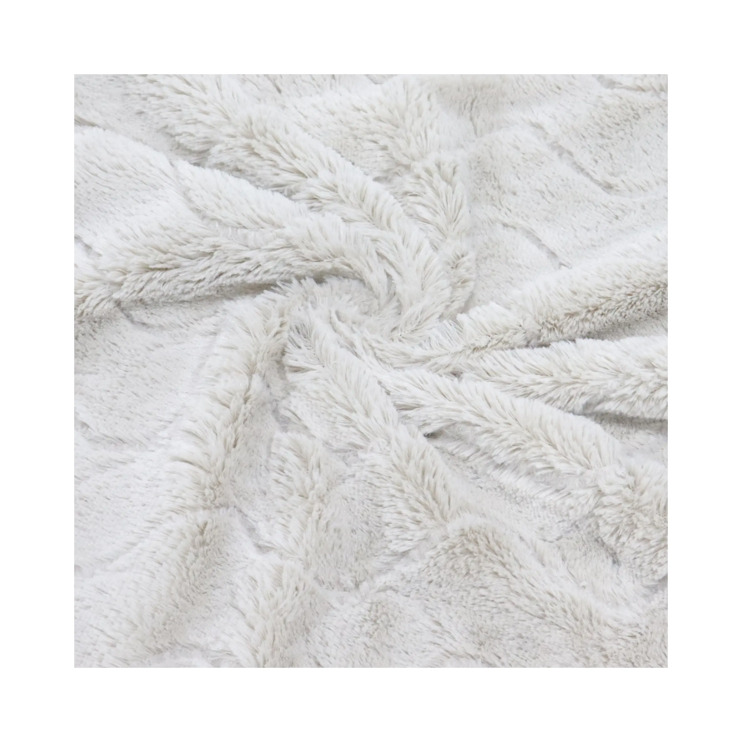 Изготовитель на заказ Уютная теплая кисть цветок PV мех плюшевая 100% полиэфирная ткань искусственный мех кролика ткань для текстиля