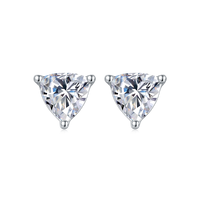 Vente en gros bas quantité minimale de commande S925 Collier en argent sterling Chaîne Moissanite Collier Boucles d'oreilles en or Test de réussite pour petite amie