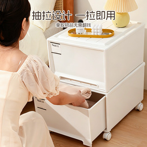 <b>Drawer</b> <b>Storage</b> Cabinet Stackable Movable Waterproof Bedroom Organizer Rectangle Floor Type Multi Layer <b>Storage</b> <b>Box</b> - Product Image 3