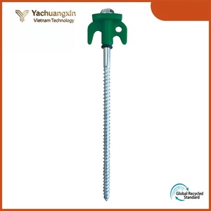 Yachuangxin <b>Tent</b> Peg 10.6inch Stainless Steel Threaded J-Nail for Outdoor Camping All Seasons Use - Product Image 6