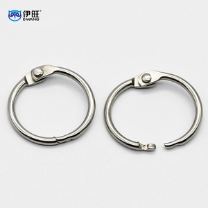 Nhẫn Ràng Buộc Sách Bằng Thép Không Gỉ YIWANG, Nhẫn Đóng Sách Hình Lá Bạc Mạ Niken 1.5 Inch - Product Image 2