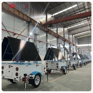 BIGLUX Trailer pengawasan seluler surya, <span class=keywords><strong>2</strong></span>*600W dengan kamera keamanan 4 hari waktu berjalan konektivitas nirkabel - Product Image 2