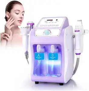 Scrubber yüz temizleme dermabrazyon makinesi Salon kullanımı oksijen püskürtücü Jet soyucu oksijen tedavisi yüz makinesi