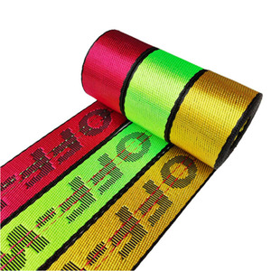 Tùy Chỉnh Vải Tổng Hợp 1.5 "Trang Trí Polyester Debossed Dệt Băng In Dệt Jacquard <span class=keywords><strong>Nylon</strong></span> Túi Dây Đeo <span class=keywords><strong>Ribbon</strong></span> Webbing Vành Đai - Product Image 2