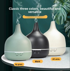 Humidificador de escritorio de aromaterapia inteligente, dispensador de fragancia automático de medusas de llama de cerámica para dormitorio, humidistato para el hogar - Product Image 4