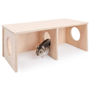 Criceto segreto Peep Shed a 2 camere nascondiglio e Tunnel per esplorare i giocattoli - Product Image 1