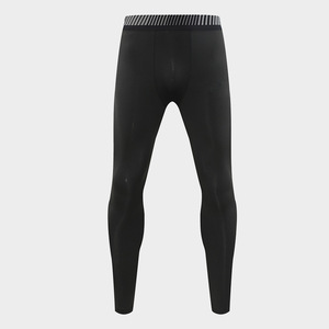 Men's Full Length Leggings Spandex/Nylon Elastic Waist Black Quick Dry Exercise Fitness Running Training - Product Image 2