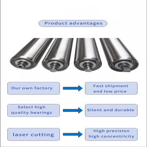 Новый опорный ролик из нержавеющей стали, безмоторный барабанный ролик 25 мм, 38/50/60/76/89, для цепных конвейеров и насосов - Product Image 4