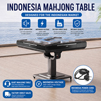 Table de Mahjong Métallique Pliante Automatique 4 Joueurs Design Contemporain Rouleau Électrique Silencieux pour Usage Domestique et Repas