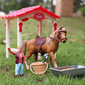 Casa de Muñecas en Miniatura Familiar Forestal, Juguete de Simulación de Plástico con Modelo de Rancho y Establo, Regalo de Cumpleaños para Niños, Éxito de Ventas 2026 - Product Image 5