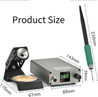 元品T210电子75w发光二极管显示器数字JBC焊接站刀尖型自动睡眠手机维修工具
