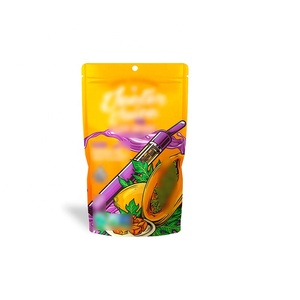 2023 Proof Gold Foil Cartridge 2 Gram Packaging 0.5ml 1ml Carts Packaging Box free design