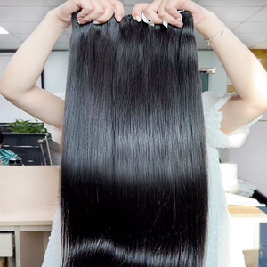 Paquetes de cabello humano camboyano crudo ondulado natural alineado con cutícula al por mayor, rizo italiano profundo suelto, cabello crudo recto de un solo donante - Product Image 1