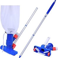 ICEGALAX Spa Kit de brosse de nettoyage de piscine Buse d'aspiration Dispositif d'aspiration Buse torrent avec barre à poils pour le nettoyage de la baignoire SPA