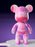 Nouvelles Ventes Flash Ours Fluide Graffiti Peinture Poupée DIY Ours Fluide Multi-Tailles Tirelires Blanches Figurines Ours Fluide Jouet d'Art