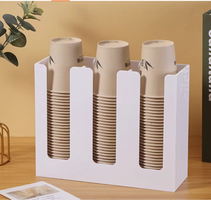 Rak <span class=keywords><strong>Display</strong></span> Cangkir Kopi Modern dari Akrilik Daur Ulang, Dapat Disesuaikan, dengan Sekat Pembagi, Desain Bertumpuk - Product Image 5