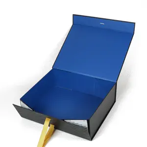 कस्टम व्यक्तिगत एम्बॉस्ड लोगो का बड़ा उपहार बॉक्स चुंबकीय ढक्कन वैलेंटाइन डे शादी फोल्डेबल जूता पैकेजिंग पेपर बॉक्स
