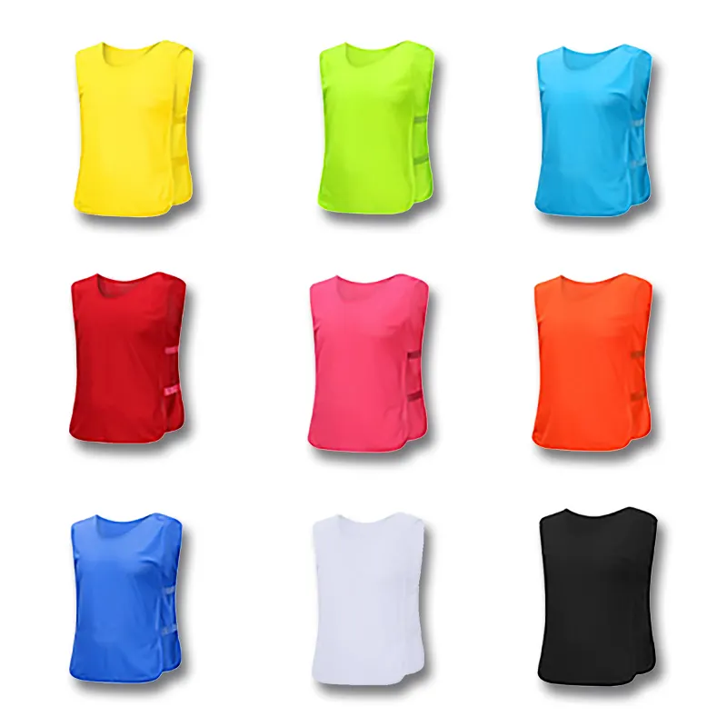 Bavaglini da allenamento reversibili economici personalizzati giovani adulti sport Mesh basket calcio bavaglini da calcio gilet da allenamento