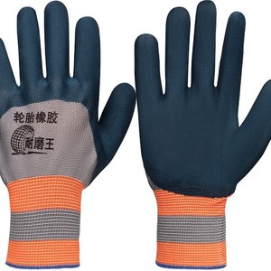 ถุงมือทำงาน ยางทนทาน 13 จุดเย็บ ลายเต็มผิว ระบายอากาศได้ดี สำหรับงานก่อสร้างและใช้งานทั่วไป - Product Image 2