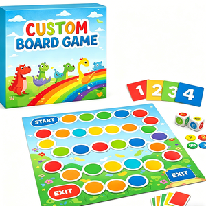 Factory OEM Custom Board Game Manufacturer Wholesale Price Custom Logo Portable Eco-Friendly Card Game Set for Party Kids - Product Image 1