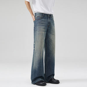 Jeans Baggy Homme Vintage 2025 Personnalisés Style Urbain – Nouvelle Collection de Jeans à Jambes Larges pour Homme – Vente en Gros - Product Image 2