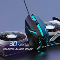 Mouse Gaming USB Berkabel LED 3D Backlit Terlaris, Mouse Optik Ergonomis untuk Laptop dan Komputer