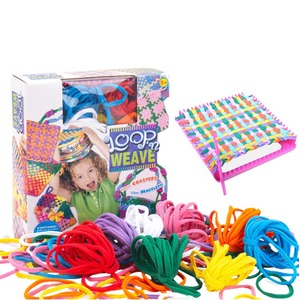 Kit de tissage DIY pour enfants, facile et adapté aux débutants, avec bandes pour la création de sous-verres faits main - Product Image 2
