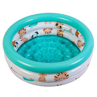 Piscine gonflable ronde pour enfants, base à bulles multicolores, aire de jeux aquatique pour tout-petits, fosse à balles océaniques, été