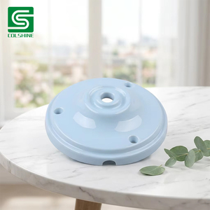Roseta <span class=keywords><strong>de</strong></span> <span class=keywords><strong>Techo</strong></span> <span class=keywords><strong>de</strong></span> Porcelana Vintage Hecha a Mano, Decorativa, Colores Personalizados Disponibles para Decoración <span class=keywords><strong>de</strong></span> Iluminación Clásica - Product Image 1