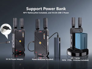 Transmisor y Receptor de Video Inalámbrico de 400M Full HD, 1 Transmisor y 2 Receptores, Compatible con Todas las Cámaras, Computadoras Portátiles, PC, Proyectores, PS4, PS5 - Product Image 6