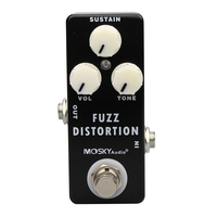 Pédale d'Effets Personnalisée OEM en Aluminium Multi-Effets Guitare Nux (Delay, Distortion, Overdrive, Chorus) avec True Bypass pour Basse et Guitare