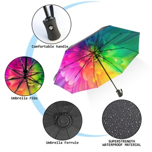 Parapluie personnalisé durable et tendance avec impression de logo, parapluies promotionnels pour filles, facile à transporter, ouverture automatique - Product Image 5
