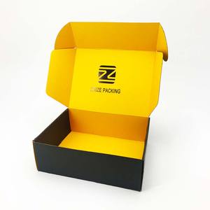 卸売カスタムロゴデザイン黒段ボール配送カートン包装ジュエリーギフトクラフト紙箱 - Product Image 6