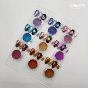 Polvo de Cromo Metálico Camaleón LIBO, 9 Colores, Polvo de Cromo Brillante - Product Image 4