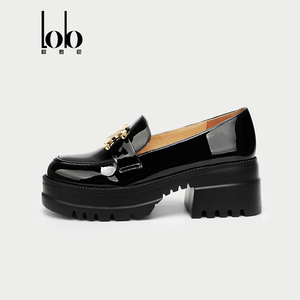 Chaussures Mocassins en Cuir Véritable pour Automne/Hiver avec Semelle Épaisse, Style Britannique Tendance Printemps à Enfiler - Product Image 4