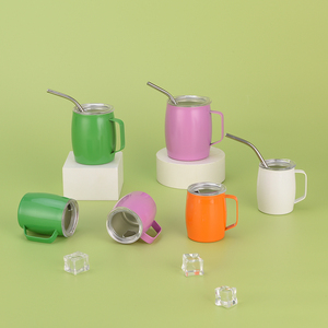 Thép không gỉ <span class=keywords><strong>Mug</strong></span> xách tay 3oz 5oz 7Oz cách điện mini trà rượu cốc cốc với nắp - Product Image 5