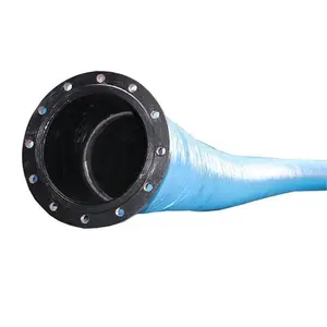 Large diameter Marine mud suction hose 8 "10" dredging hose carbon steel flange high-pressure water supply pipe