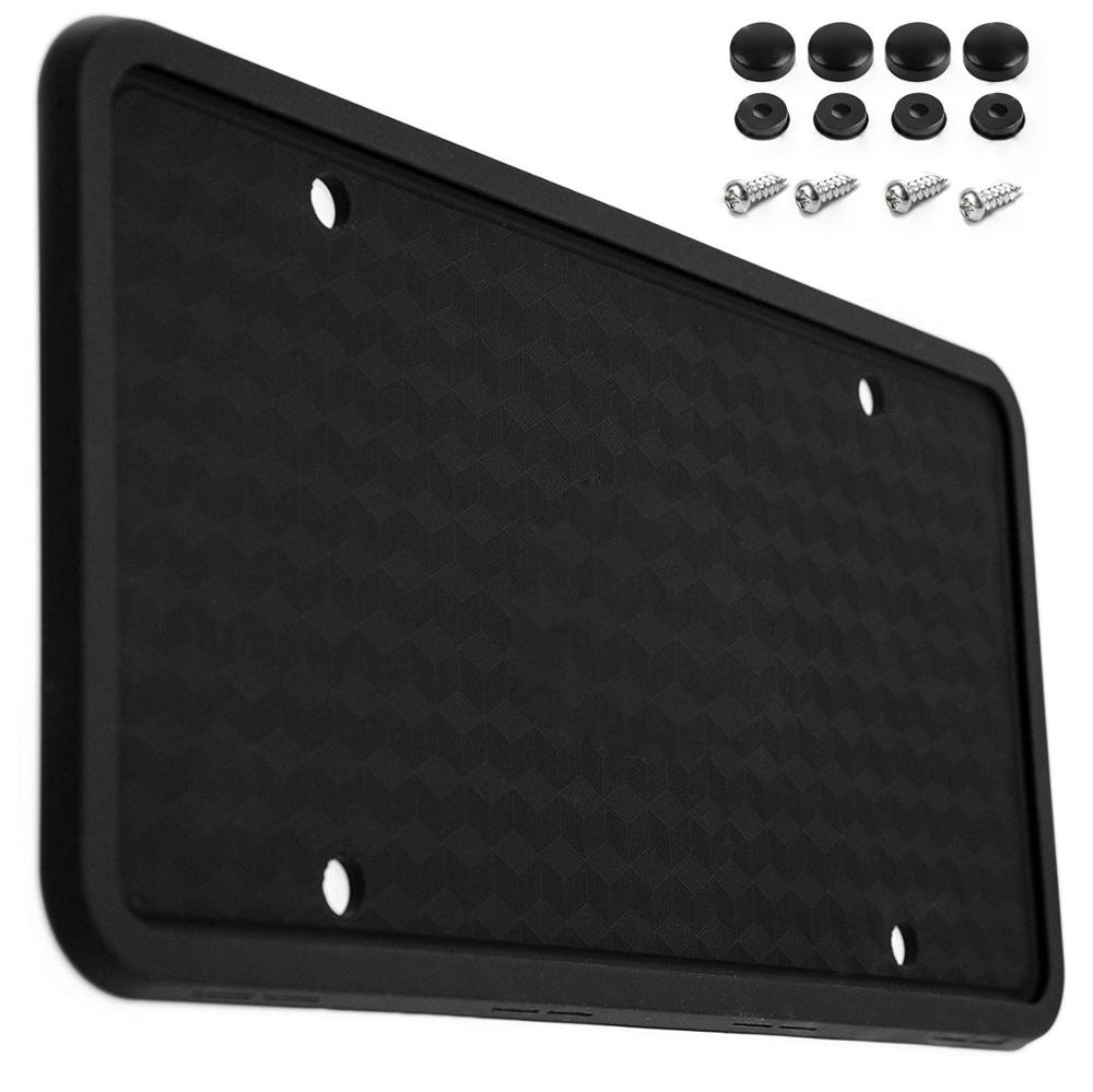 Новая безупречная силиконовая рамка для номерного знака, стойкая к коррозии. Защита от погремушек. Устойчивая к атмосферным воздействиям рамка номерного знака для автомобиля