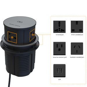 맞춤형 팝업 아울렛 타워 주방 소켓 테이블 팝업 전원 소켓 무선 충전기 포함 데스크탑 팝업 소켓 - Product Image 5